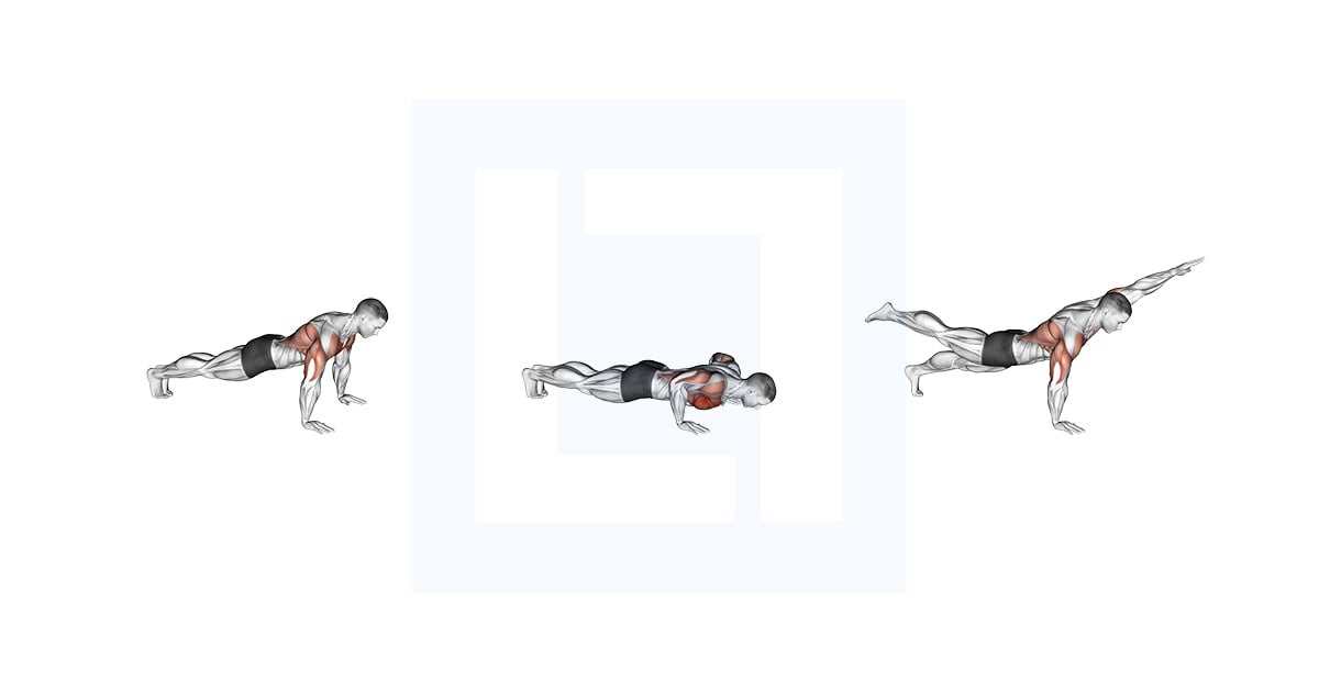 Bird Dog Push Up