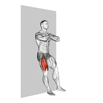 Best Bodyweight Quad Workouts Bodyweight Single Leg Wall Squat