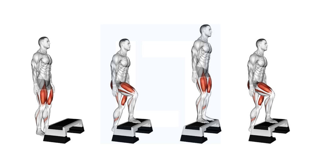 Bodyweight Step Up On Stepbox