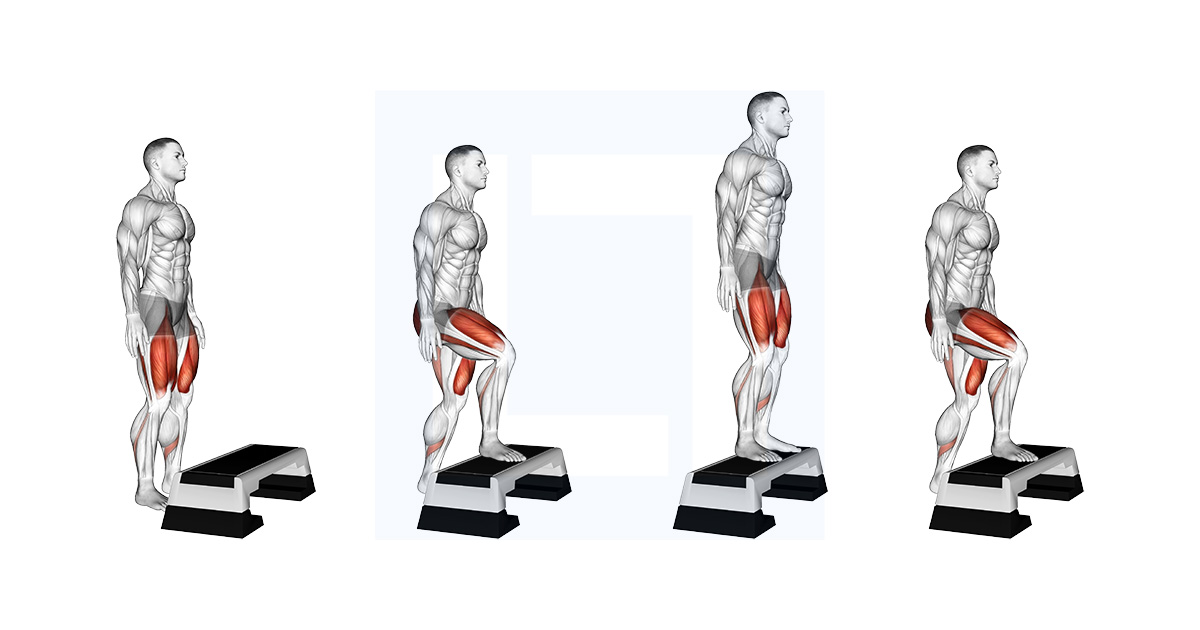Bodyweight Step Up on Stepbox