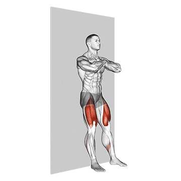 Best Workouts For Knee Pain Bodyweight Wall Squat