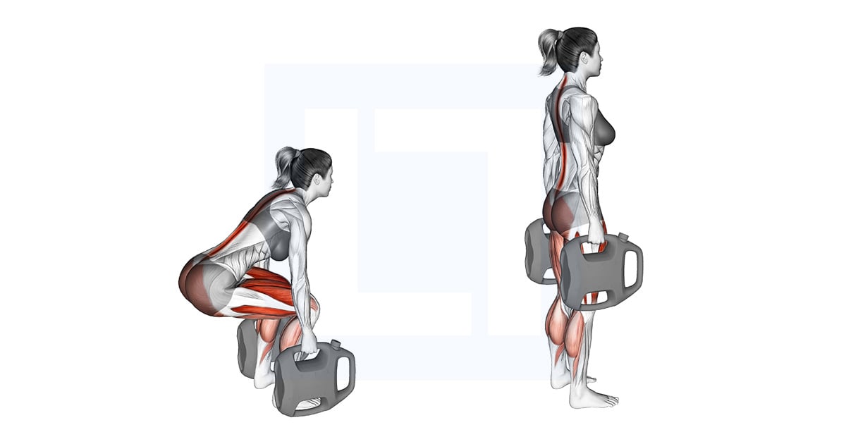 Bottle Weighted Deadlift