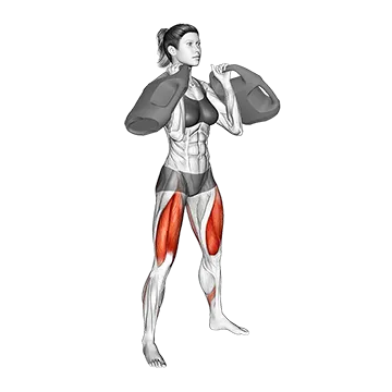 Bottle Weighted Front Squat