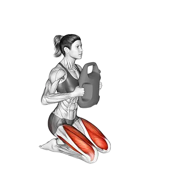 Bottle Weighted Kneeling Squat