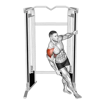 Best Cable Shoulder Workouts Cable Leaning Lateral Raise