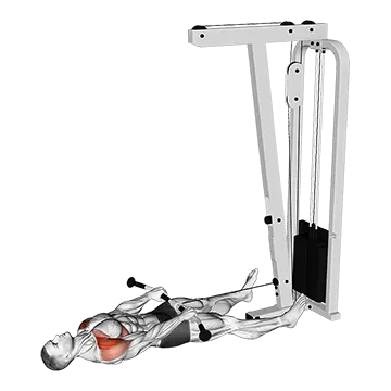 Cable Lying Front Raise