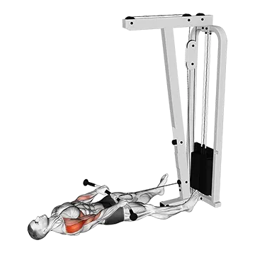 Cable Lying Upright Row
