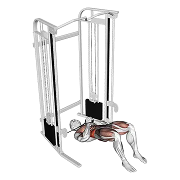 Cable Pallof Press With Glute Bridge