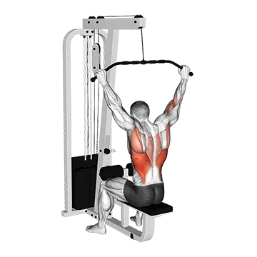 Cable Wide Grip Behind Neck Pulldown