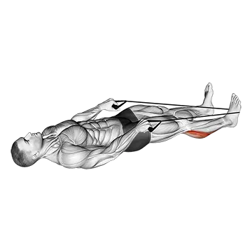 Calf Stretch With Rope