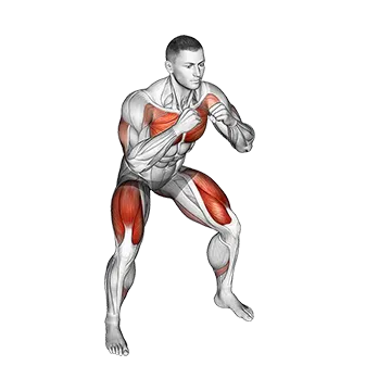 Cross Body Punch in Squat Position