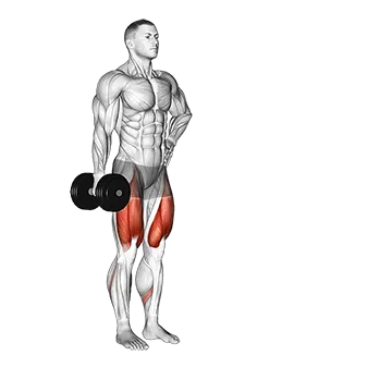 Dumbbell Contralateral Forward Lunge