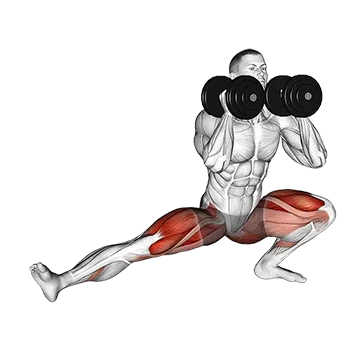 Dumbbell Cossack Squats