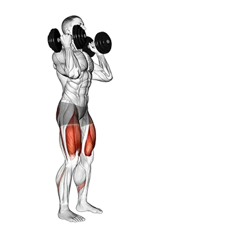 Best Dumbbell Quad Workouts Dumbbell Front Rack Lunge
