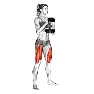Best Quad And Glute Workouts Dumbbell Goblet Squat