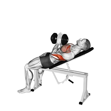 Dumbbell Incline Close Grip Press Variation