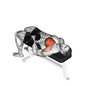 Dumbbell Lying One Arm Press