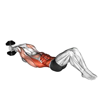Dumbbell Lying Woodchop