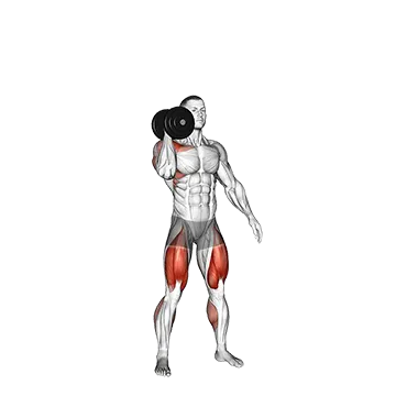 Dumbbell One Arm Thruster