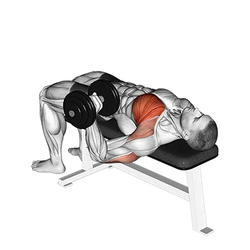 Dumbbell One Arm Wide Grip Bench Press