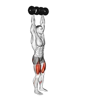 Best Dumbbell Core Workouts Dumbbell Overhead Lunge