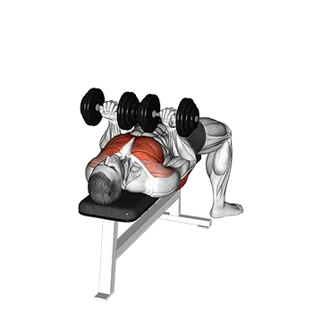 Dumbbell Reverse Grip Squeeze Bench Press