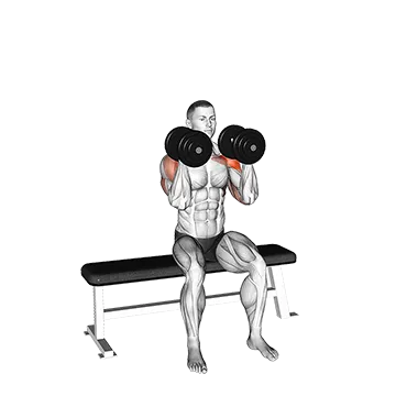 Dumbbell Seated Reverse Arnold Press