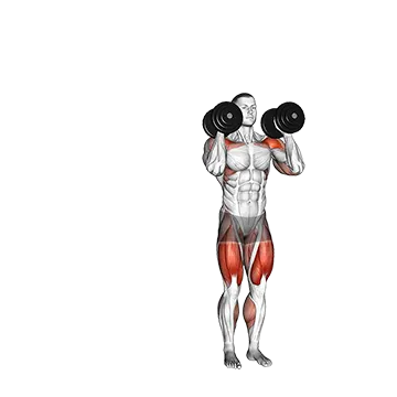 Dumbbell Side Lunge With Shoulder Press