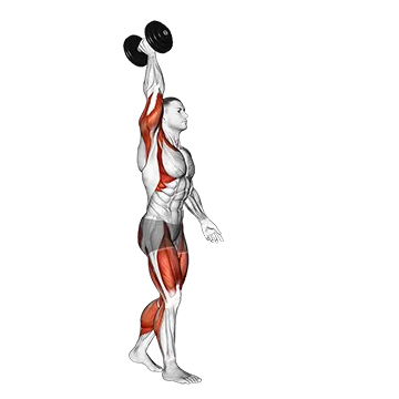 Dumbbell Single Arm Overhead Carry