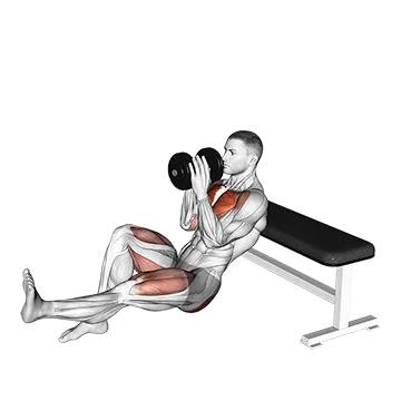 Dumbbell Sprinter Thrust Chest Press