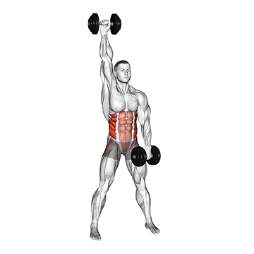 Dumbbell Standing Windmill