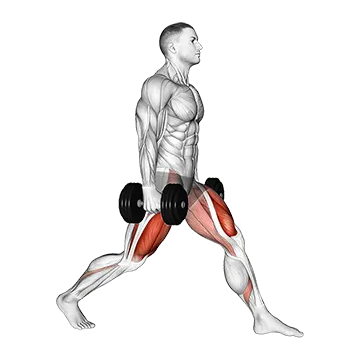 Best Glute Workouts At Home With Dumbbells Dumbbell Static Lunge