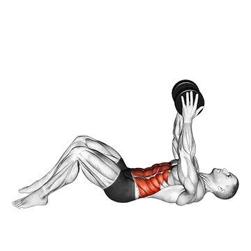 Dumbbell Straight Arm Twisting Sit Up