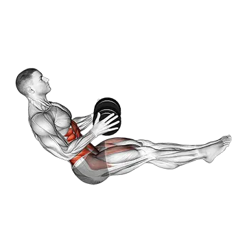 Dumbbell Straight Leg Russian Twist