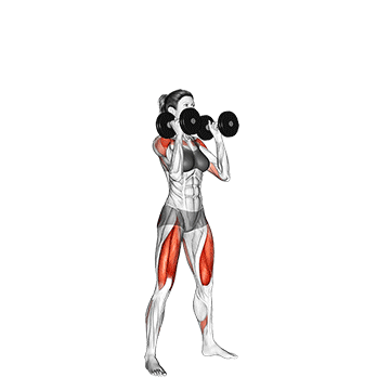 Best Glute Workouts At Home With Dumbbells Dumbbell Thruster