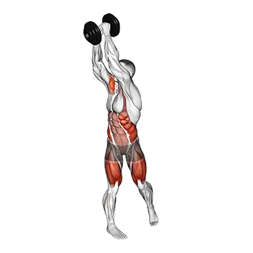 Dumbbell Wood Chop Squat