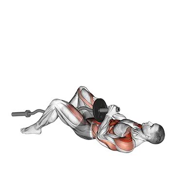 Ez Bar Shoulder Press Sit Up