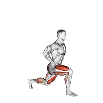 Jump Split With Hands on Hip