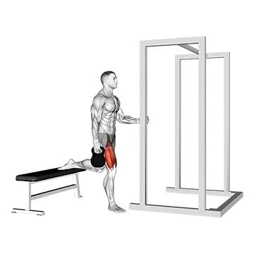 Kettlebell Assisted Bulgarian Split Squat