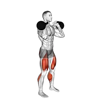 Kettlebell Calf Raise and Front Squat