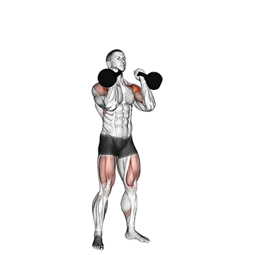 Best Kettlebell Shoulder Workouts Kettlebell Double Push Press