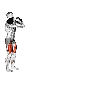 Best Kettlebell Quad Workouts Kettlebell Front Rack Walking Lunge