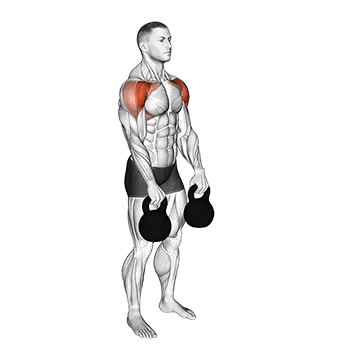 Best Kettlebell Shoulder Workouts Kettlebell Front Raise