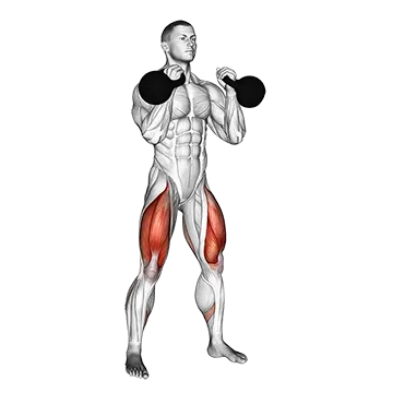 Beginner Kettlebell Workouts Kettlebell Front Squat