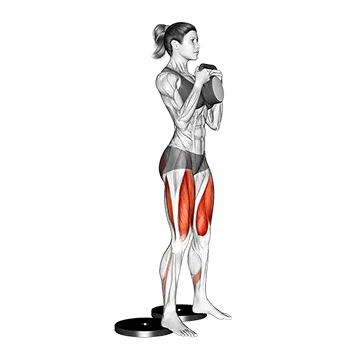Best Full Body Kettlebell Workouts Kettlebell Full Squat From Deficit
