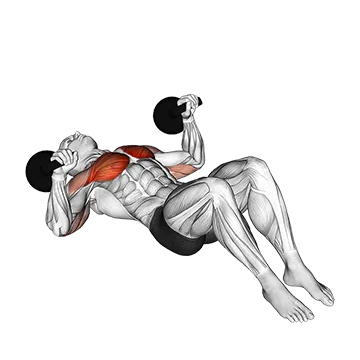 Kettlebell Lying on Floor Chest Press