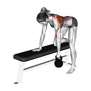 Kettlebell Rear Delt Row