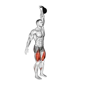 Kettlebell Single Arm Overhead Lunge