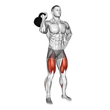 Best Kettlebell Quad Workouts Kettlebell Single Front Squat