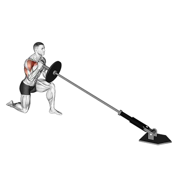 Best Landmine Workouts Landmine Kneeling One Arm Shoulder Press